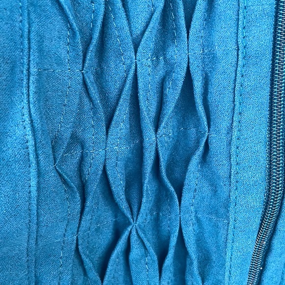 Lemon Grass Studio Bright Blue Blue Zip up Top - Picture 3 of 8